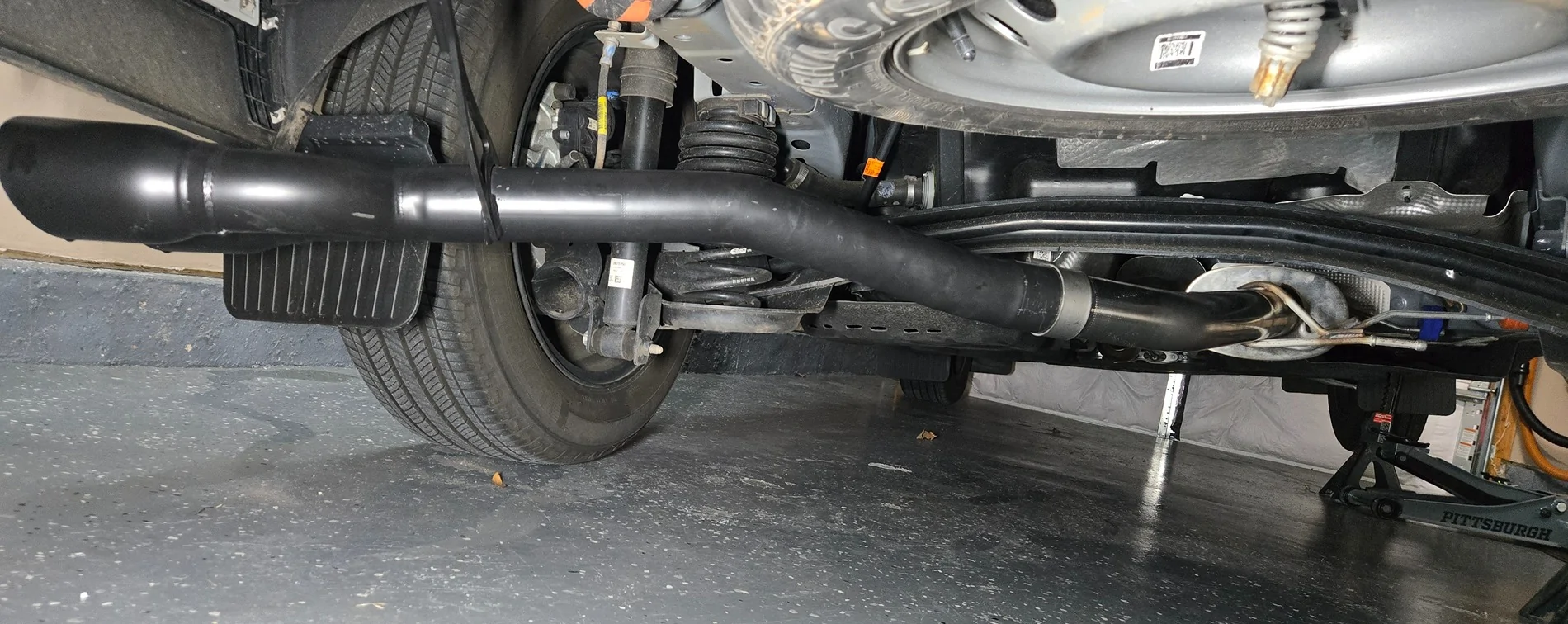 Ford Maverick MagnaFlow cat-back exhaust installed pictures & sound clip videos 20251220_143845