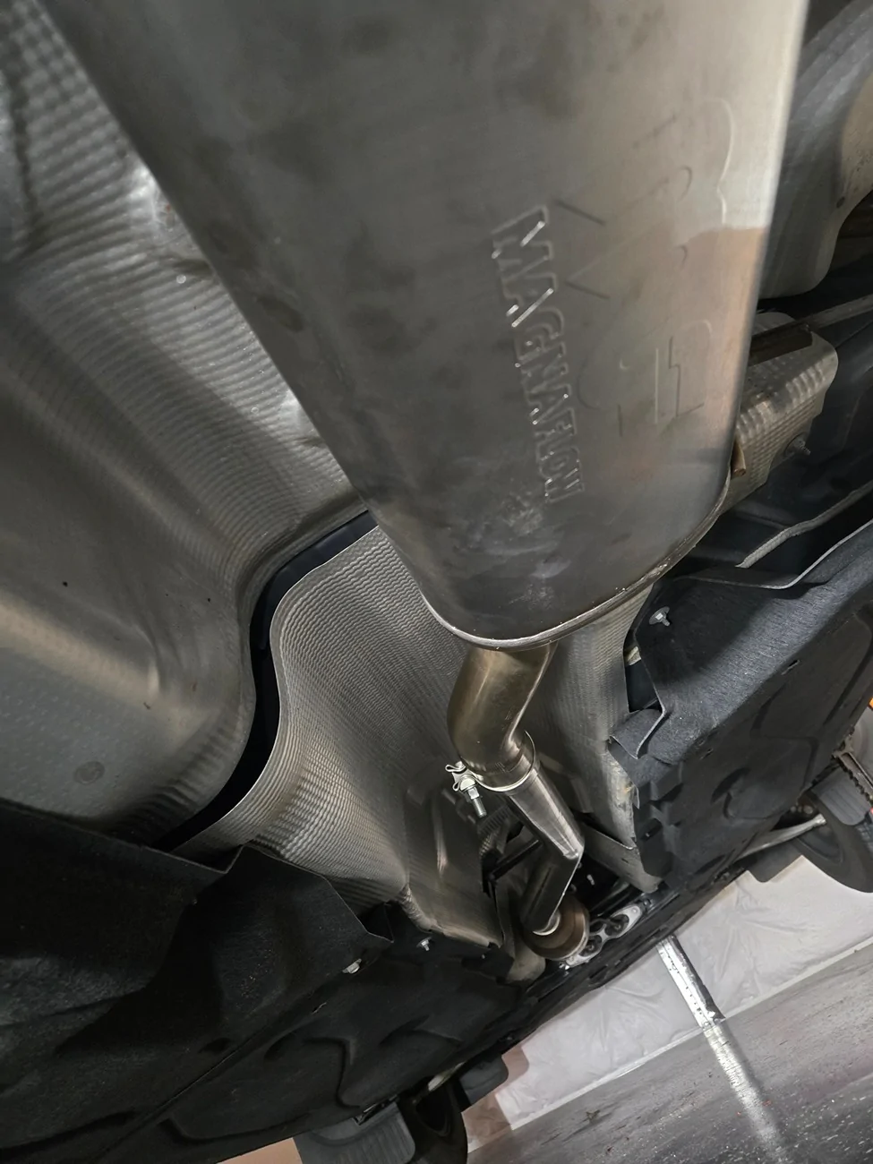 Ford Maverick MagnaFlow cat-back exhaust installed pictures & sound clip videos 20251220_143808