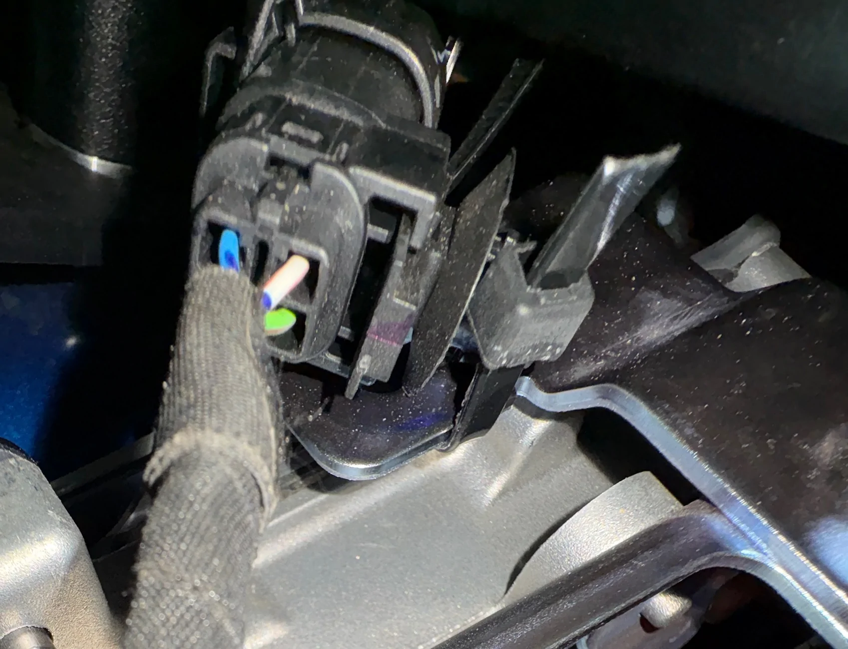 Ford Maverick Steeda Strut Tower Brace - Black (2020-2025) installed IMG_2130