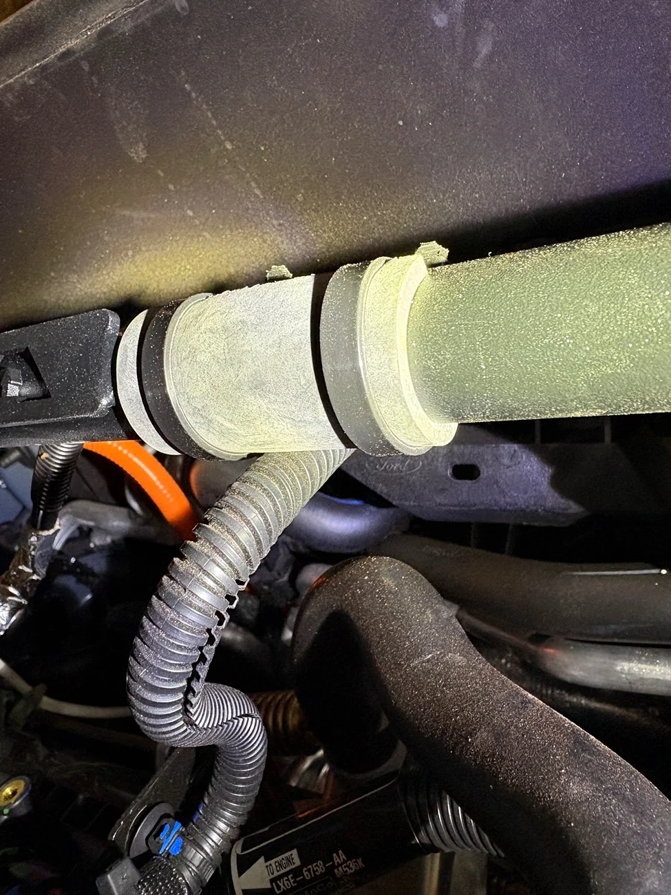 Ford Maverick Steeda Strut Tower Brace - Black (2020-2025) installed IMG_2136