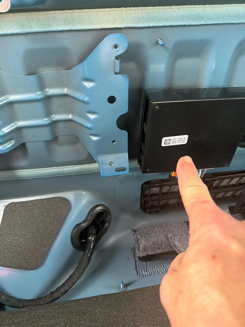 Ford Maverick Trailer brake control module relocation. imag
