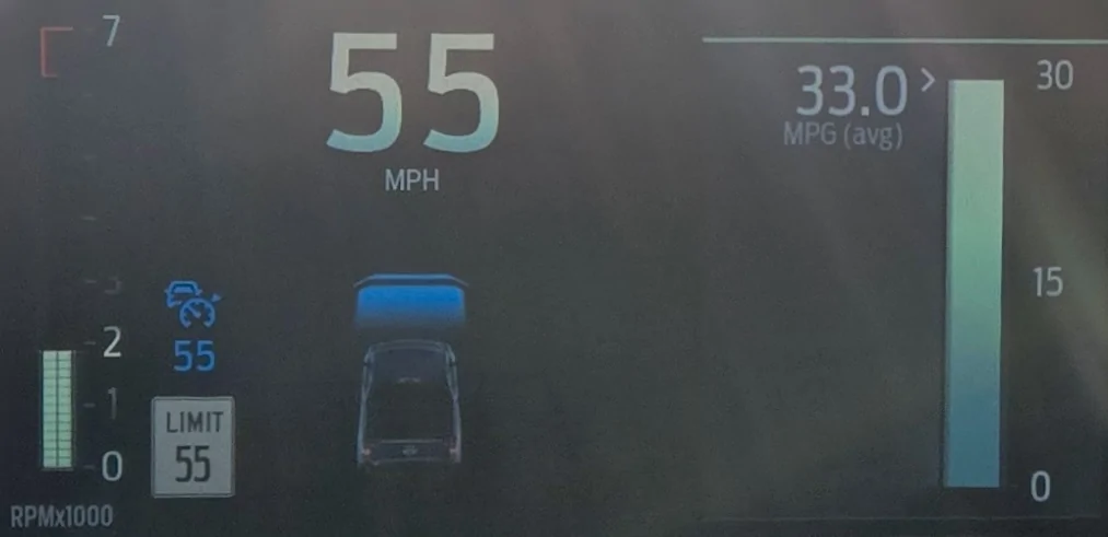 Ford Maverick What Mode/Gear/RPM for highest MPG - EcoBoost 2.0 Turbo? 20251221_112319