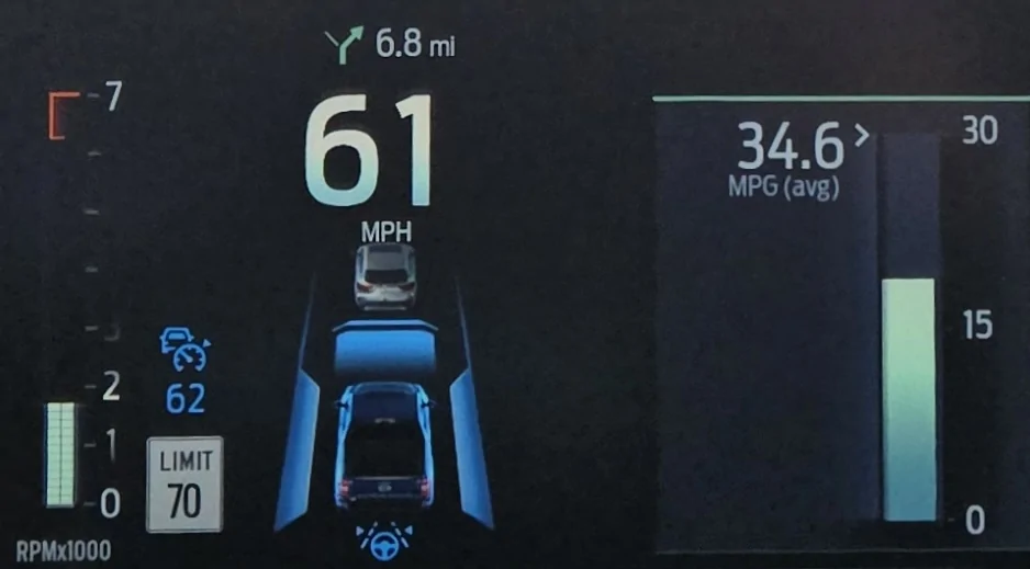 Ford Maverick What Mode/Gear/RPM for highest MPG - EcoBoost 2.0 Turbo? 20251220_134551