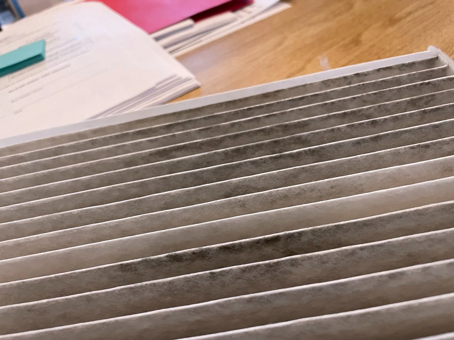 Ford Maverick Snow plugged cabin air filter IMG_6278