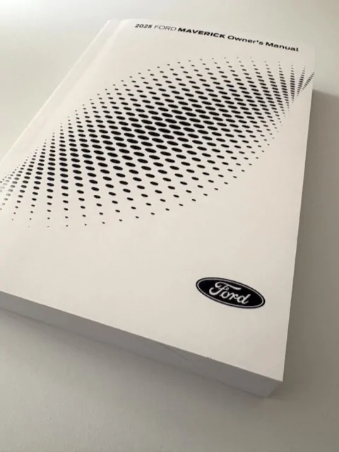 Ford Maverick 2025 printed manual IMG_1209