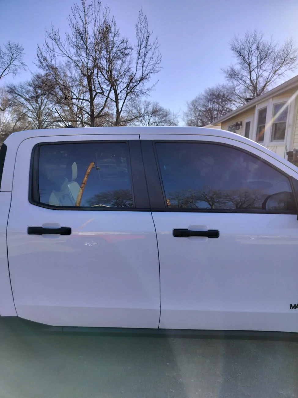 Ford Maverick Removed the Black overlay on the B-C Pillars IMG20251231143711