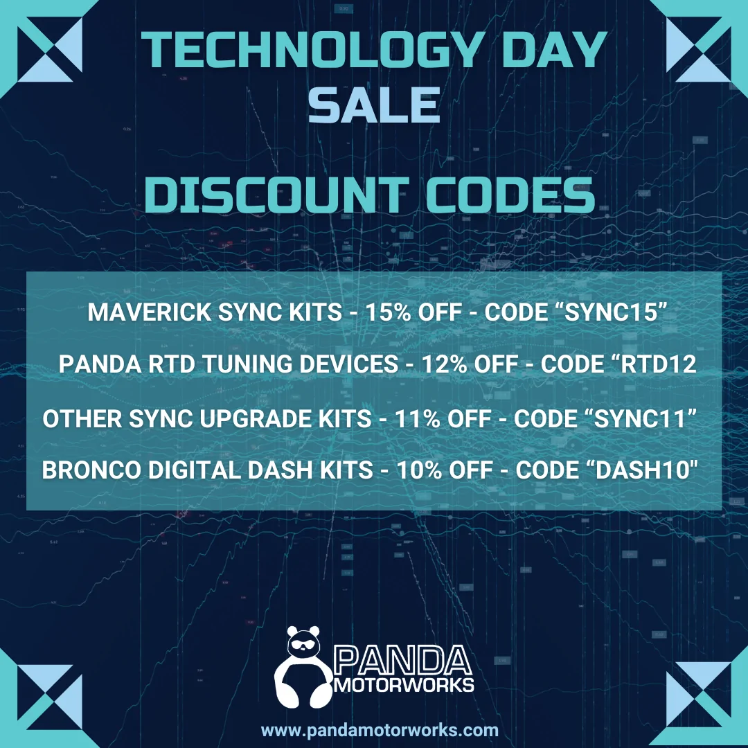 Ford Maverick Sync Upgrade Kits 1 Day Flash Sale! National Tech Day 2