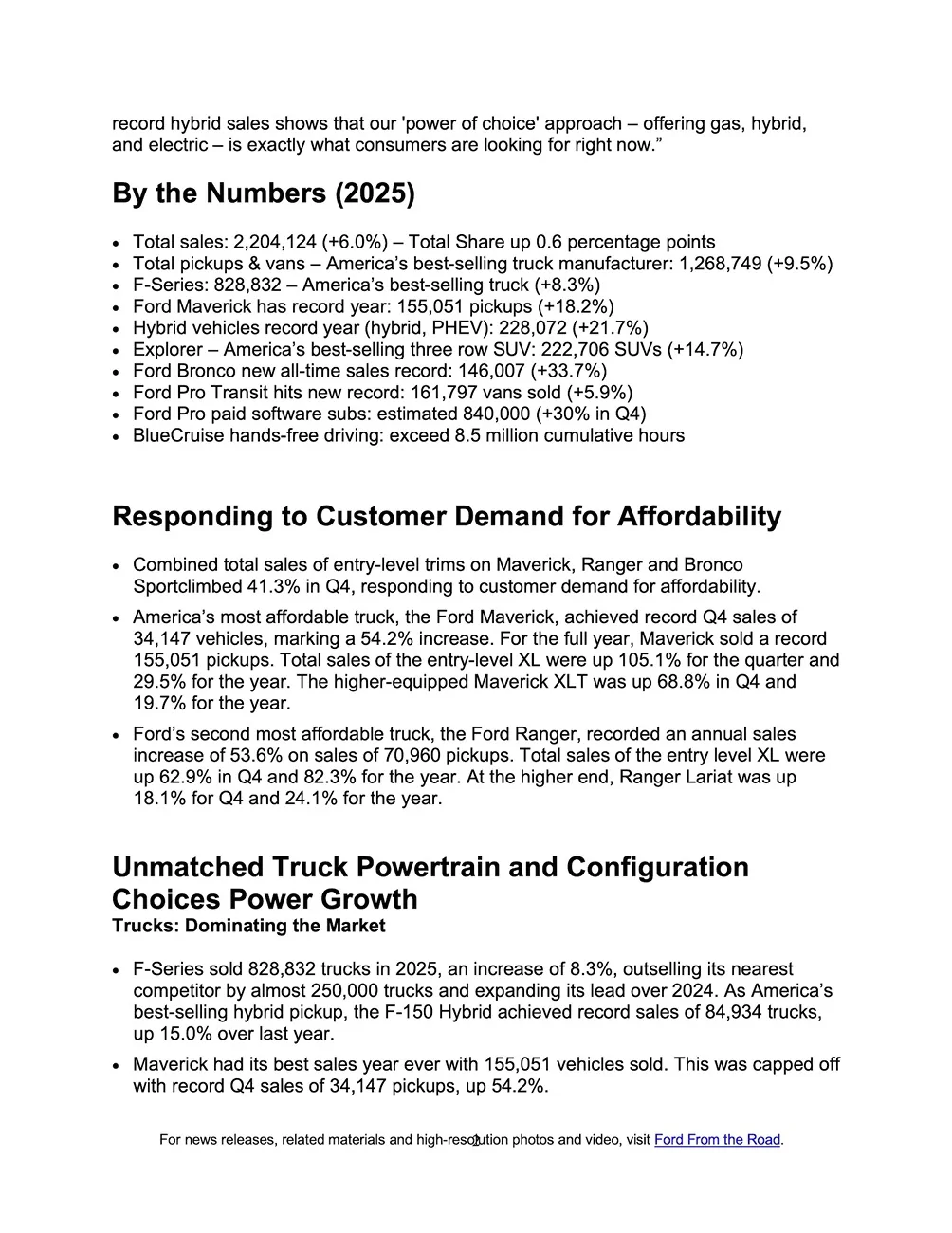 Ford Maverick Ford Maverick Achieves Q4 & Annual Sales Record in 2025 page 2