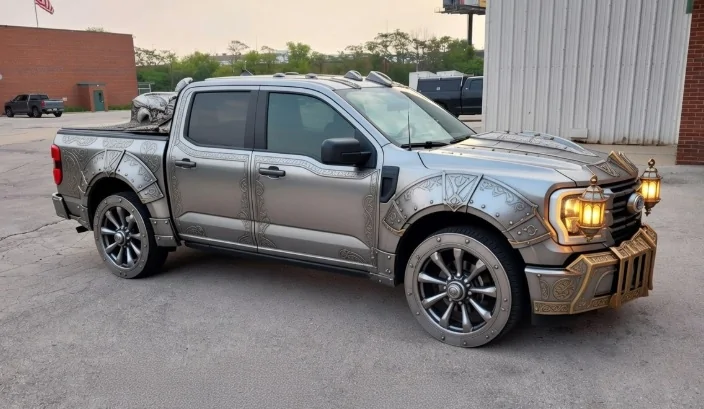 Ford Maverick Post an AI generated image of your Maverick Blu-on-Grok_Knight-in-Armor