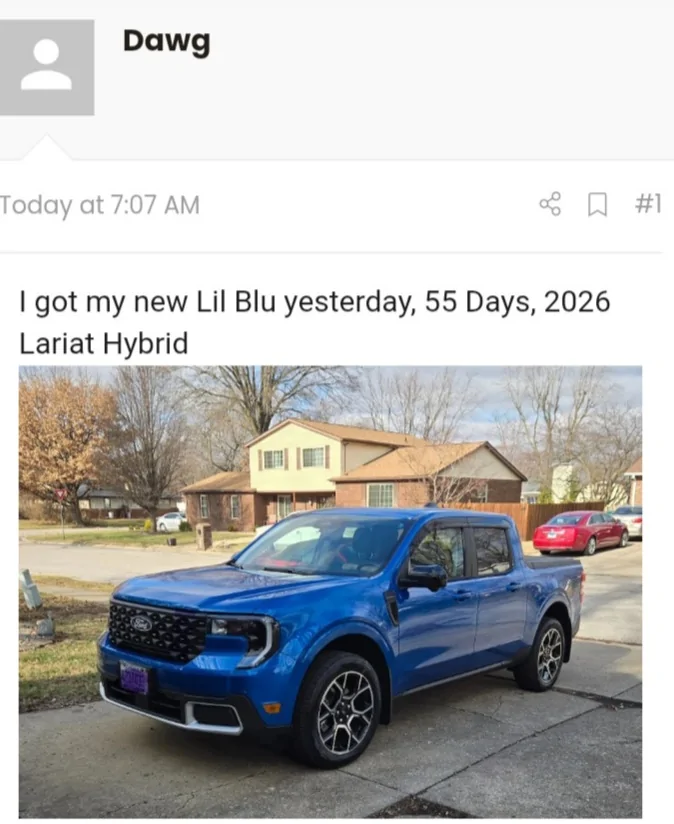 Ford Maverick 2nd Mav: Any good deals out there? Hybrid XLT with Lux package 20260111_082031