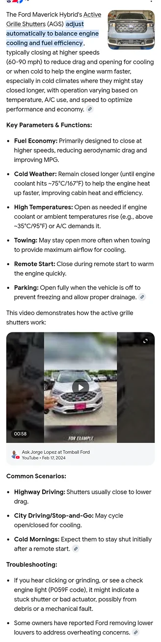 Ford Maverick Active Grill Shutters Not Working chrome_screenshot_Jan 13, 2026 10_13_03 AM CST