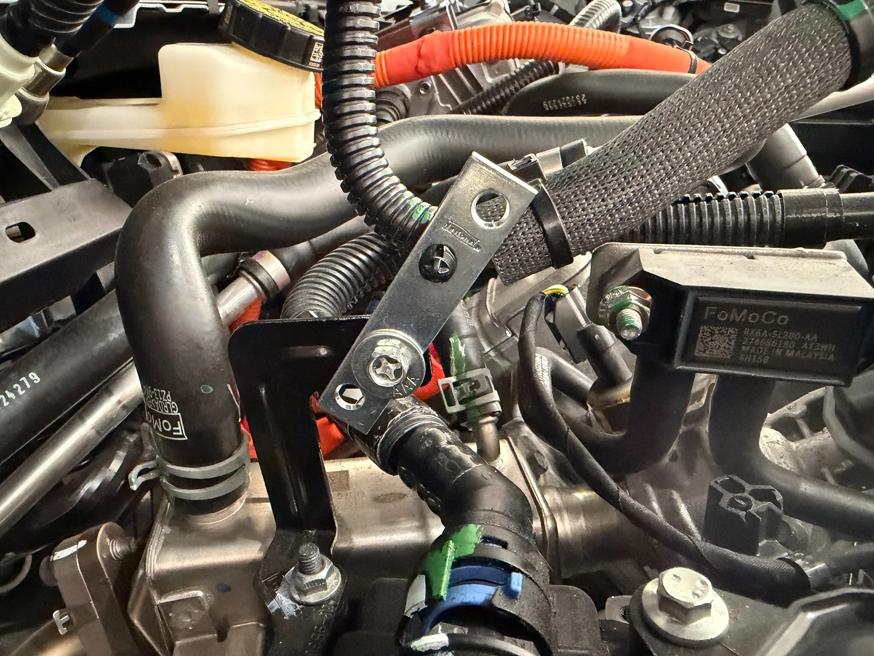 Ford Maverick Steeda Strut Tower Brace - Black (2020-2025) installed IMG_0658
