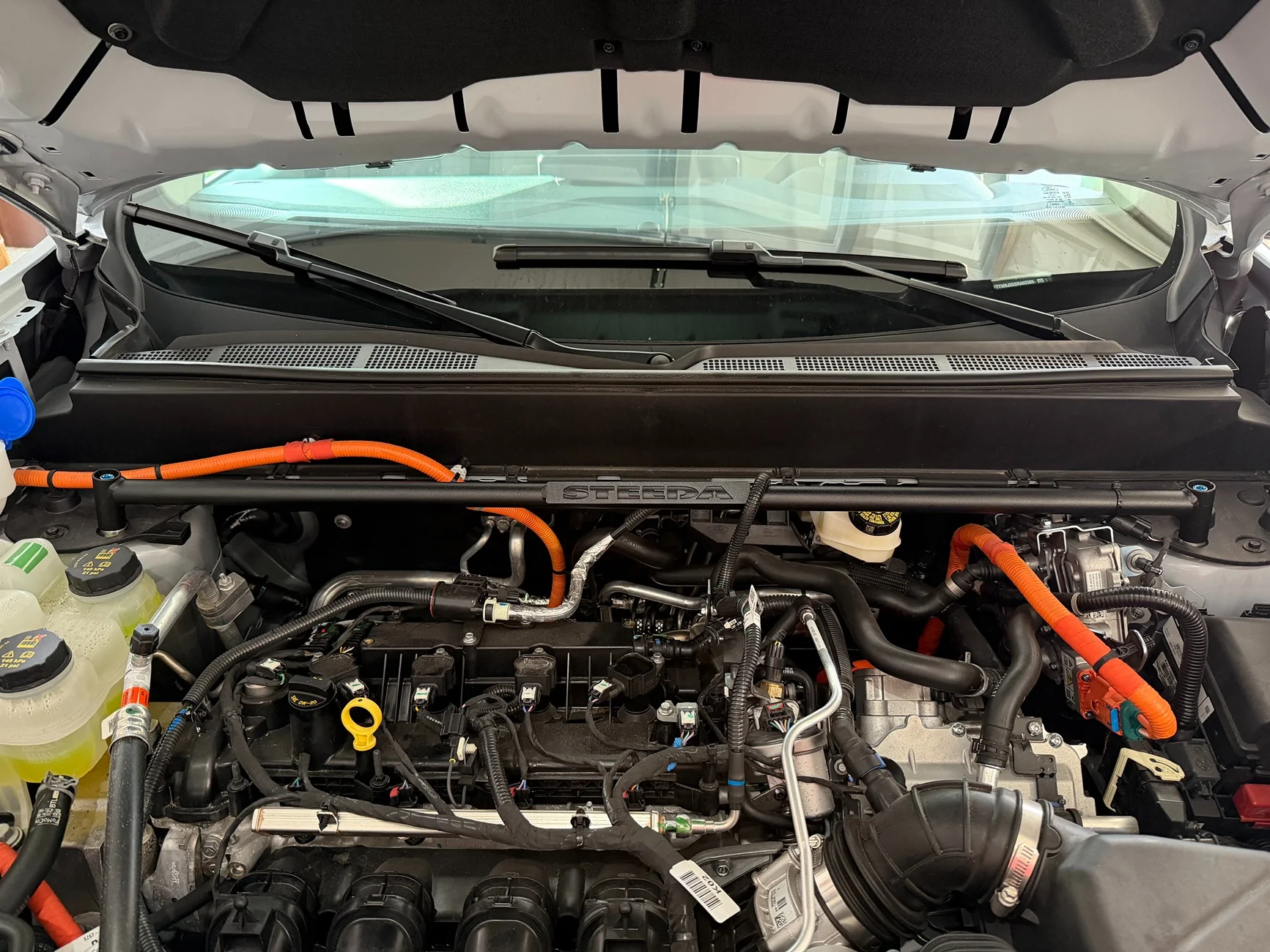 Ford Maverick Steeda Strut Tower Brace - Black (2020-2025) installed IMG_0659