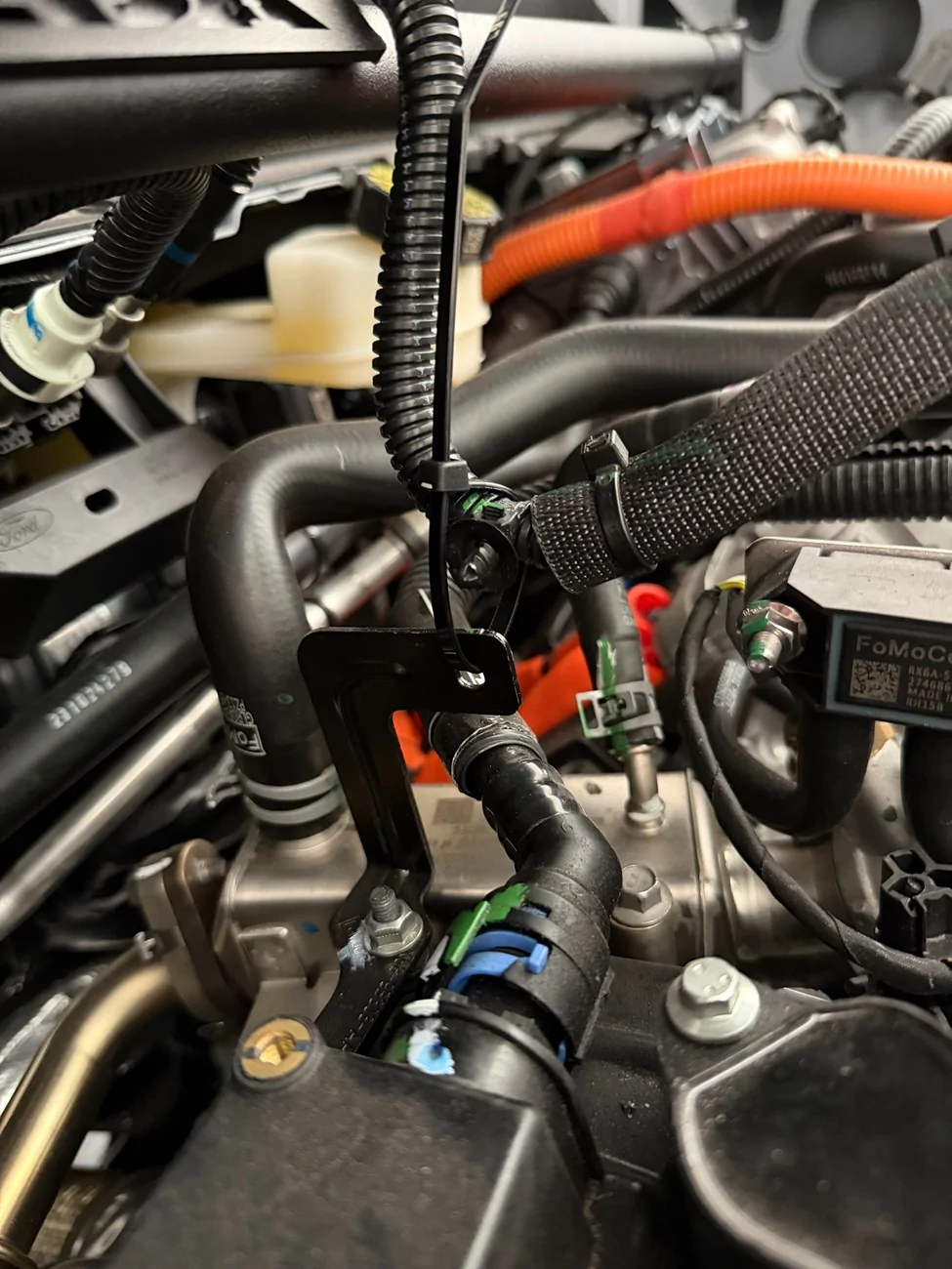 Ford Maverick Steeda Strut Tower Brace - Black (2020-2025) installed IMG_0657