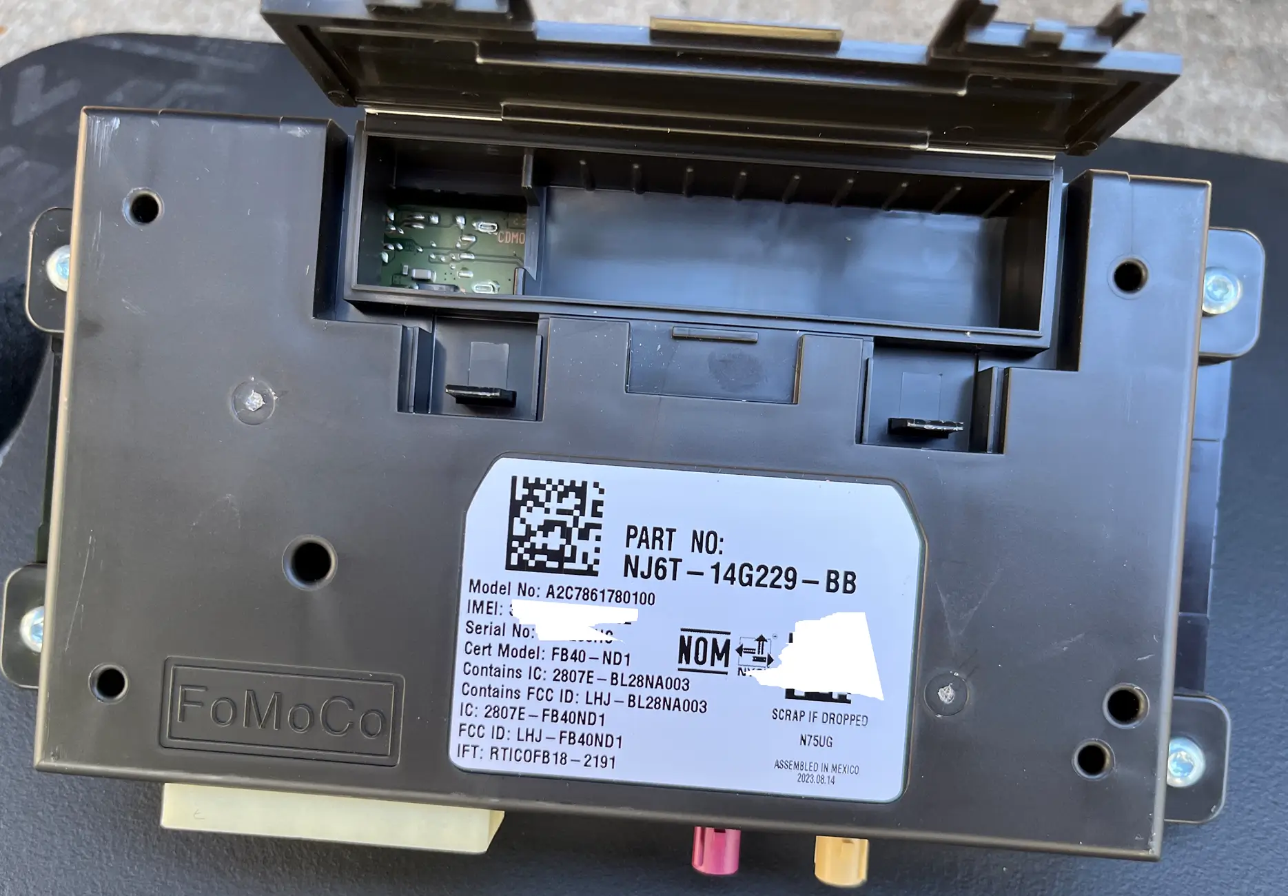 DIY Modem Replacement? | MaverickTruckClub - 2022+ Ford Maverick Pickup ...