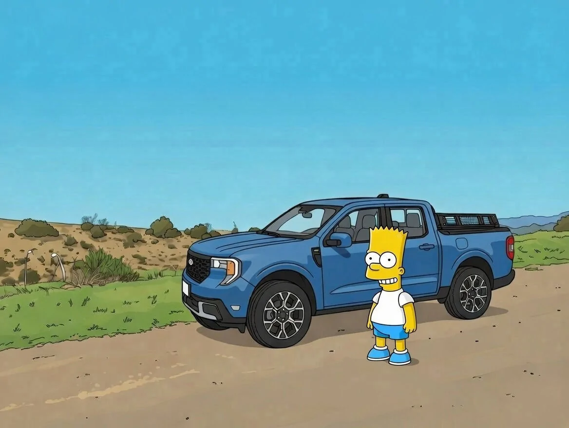 Ford Maverick Post an AI generated image of your Maverick Maverick Simpsons
