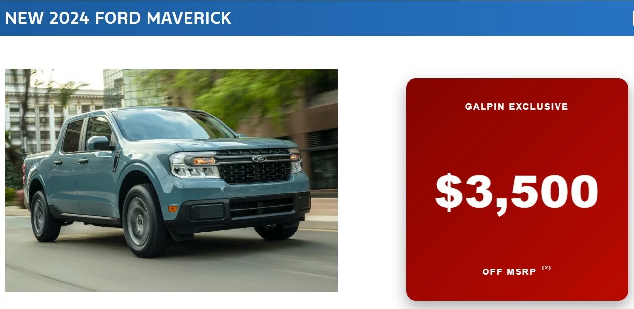 Ford Maverick Discount on 2024 Mavericks - good or just okay? Maverick special