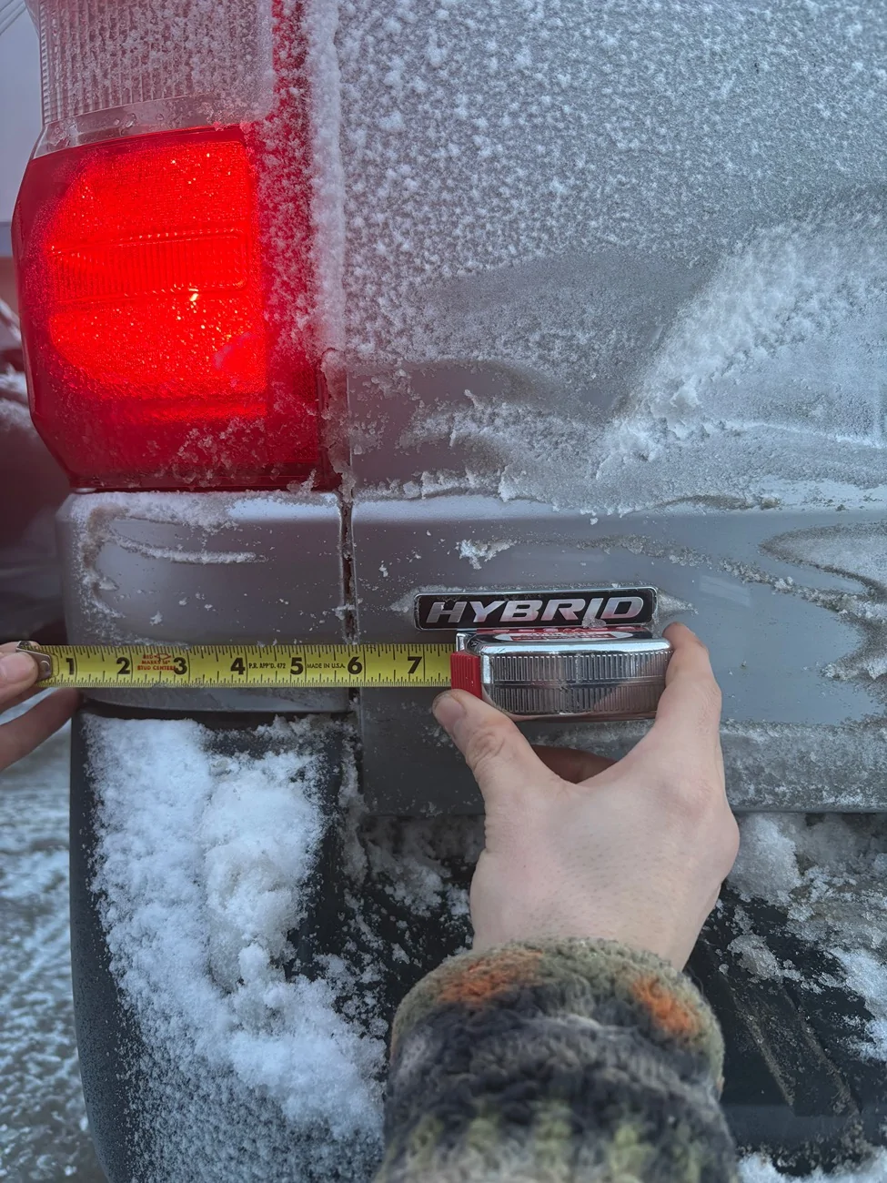 Ford Maverick 2025 Hybrid AWD tailgate emblem. IMG_1126