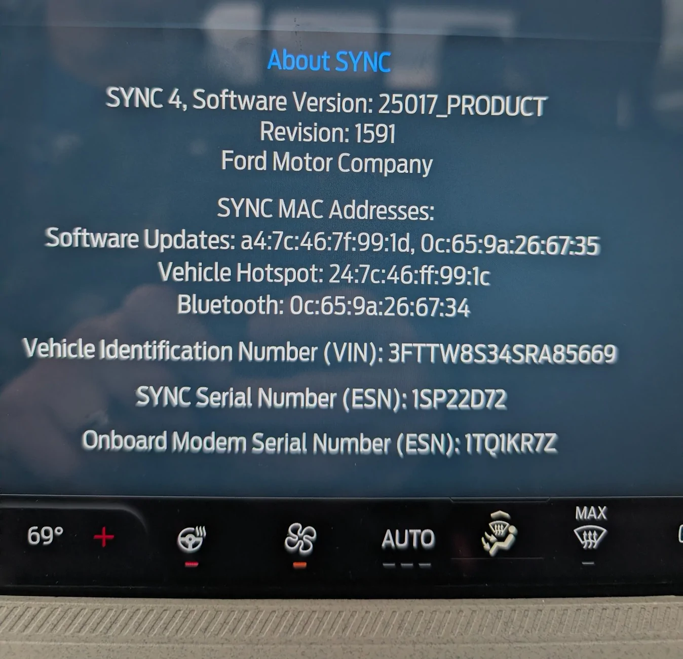 Ford Maverick Latest Sync 4 Version 1000036277