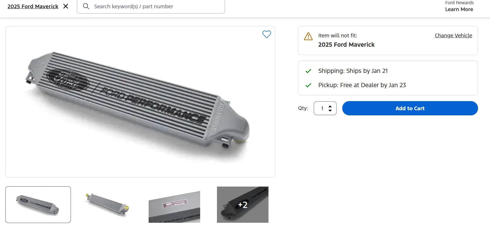 Ford Maverick New Ford Racing Intercooler (Mishimoto) for 2.0 EcoBoost Maverick 1768756594314-dj