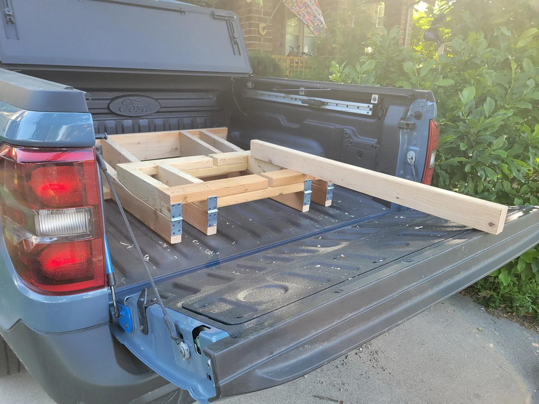 Ford Maverick Fat Tire eBike Rack for truck bed BEKI_eBike_Rack_Height
