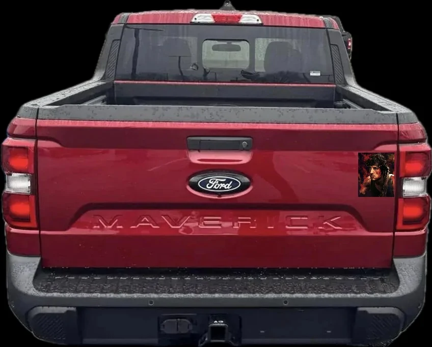 Ford Maverick Post an AI generated image of your Maverick Red_Mav-Rambo