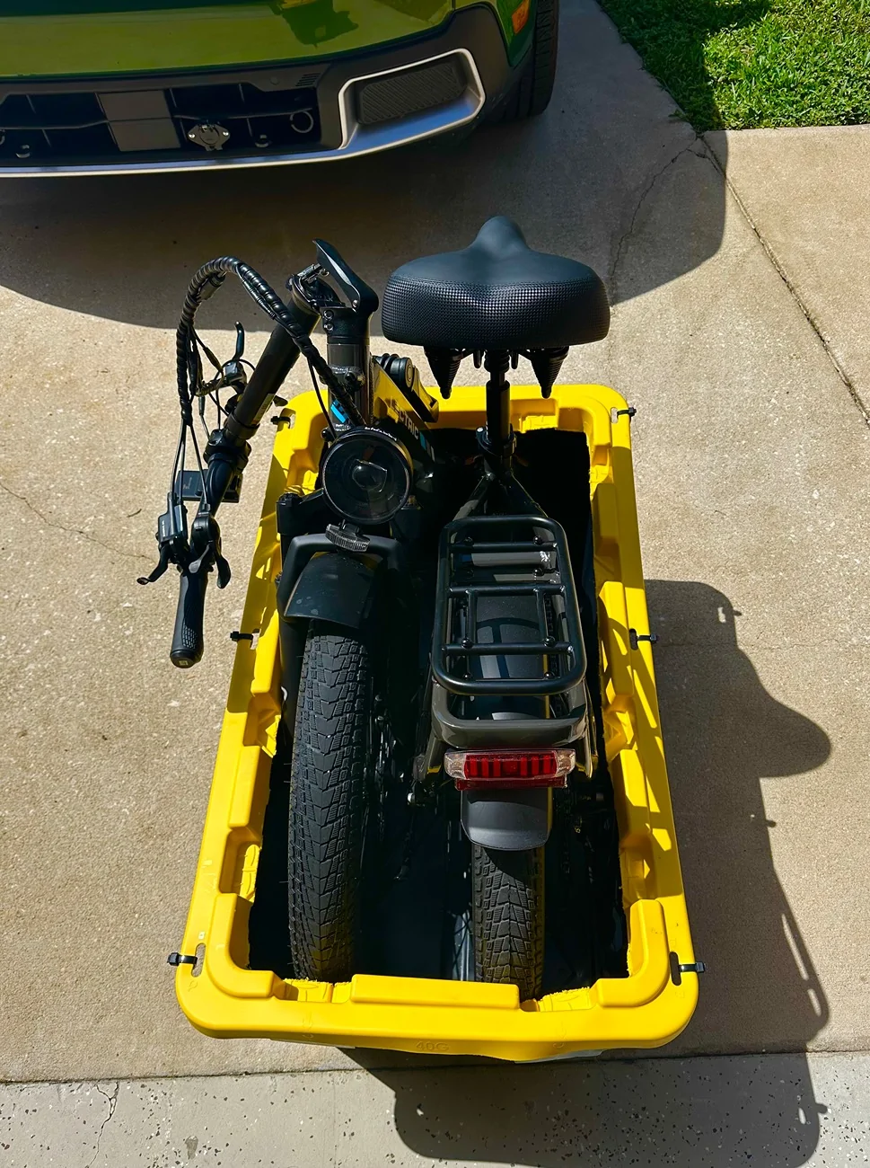Ford Maverick Fat Tire eBike Rack for truck bed IMG_5814