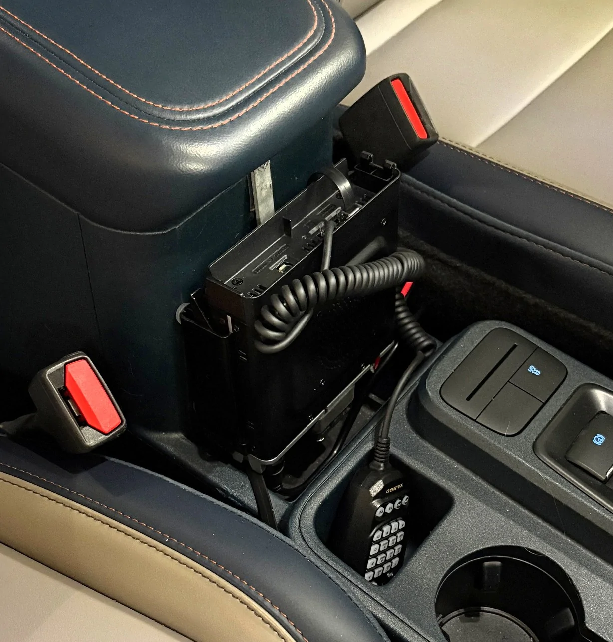 Ford Maverick Completed ham radio installation, 2025 XL i1