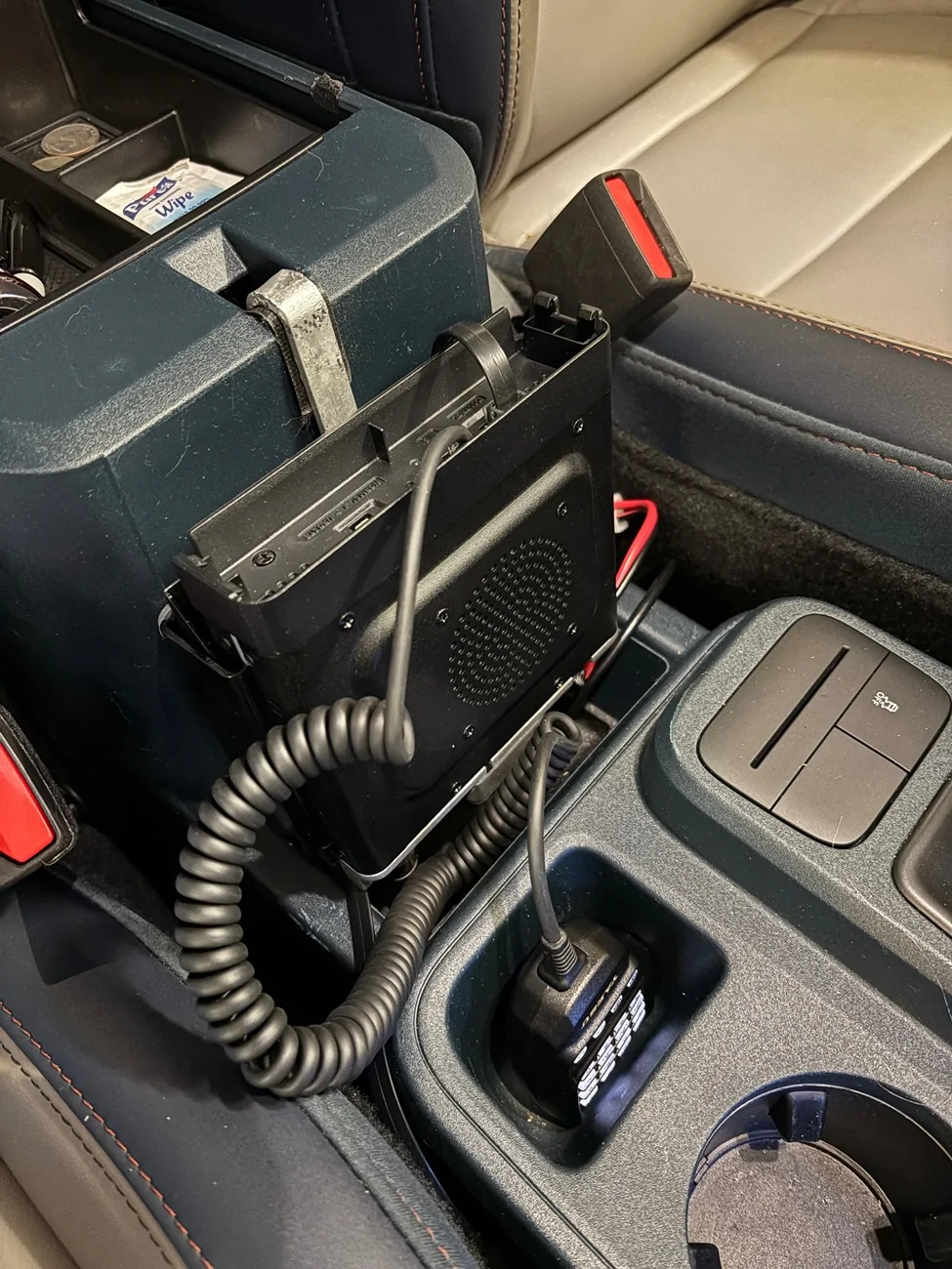 Ford Maverick Completed ham radio installation, 2025 XL i2