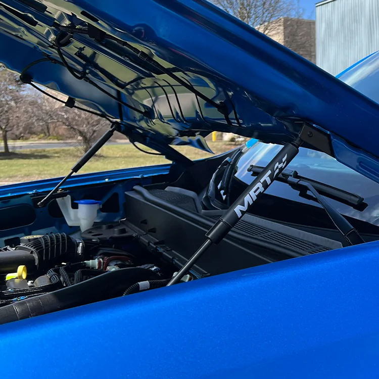 Ford Maverick Meet the Redesigned "Latch-Safe" Maverick Hood Strut Kit by MRT 80K150-installed