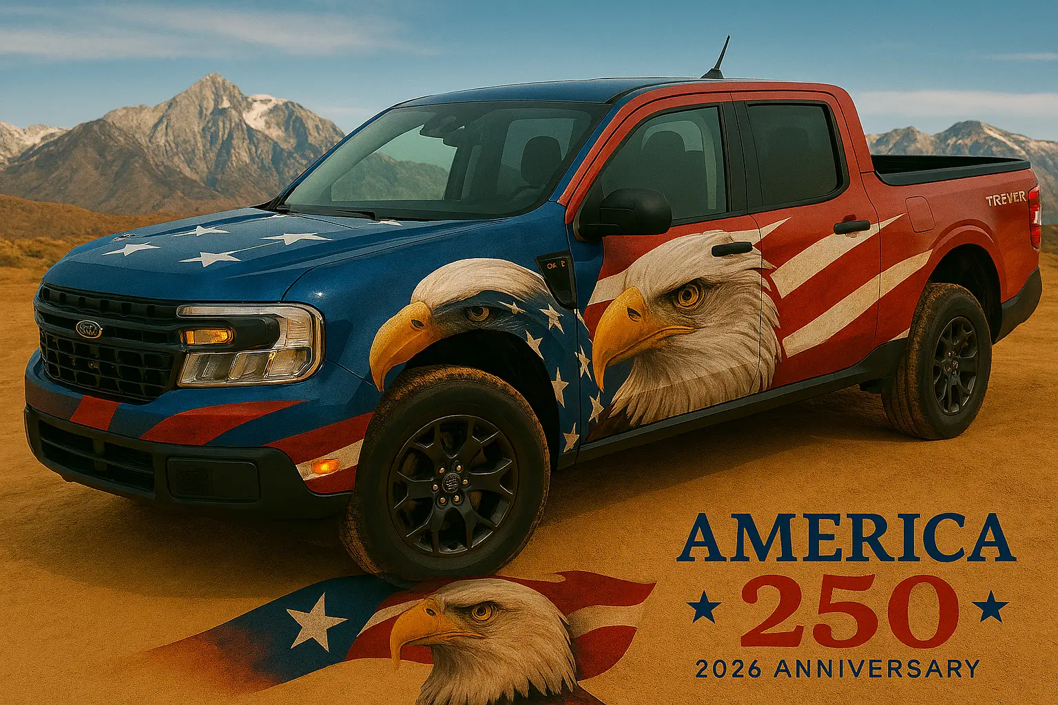 Ford Maverick Post an AI generated image of your Maverick Edit the image of a 10