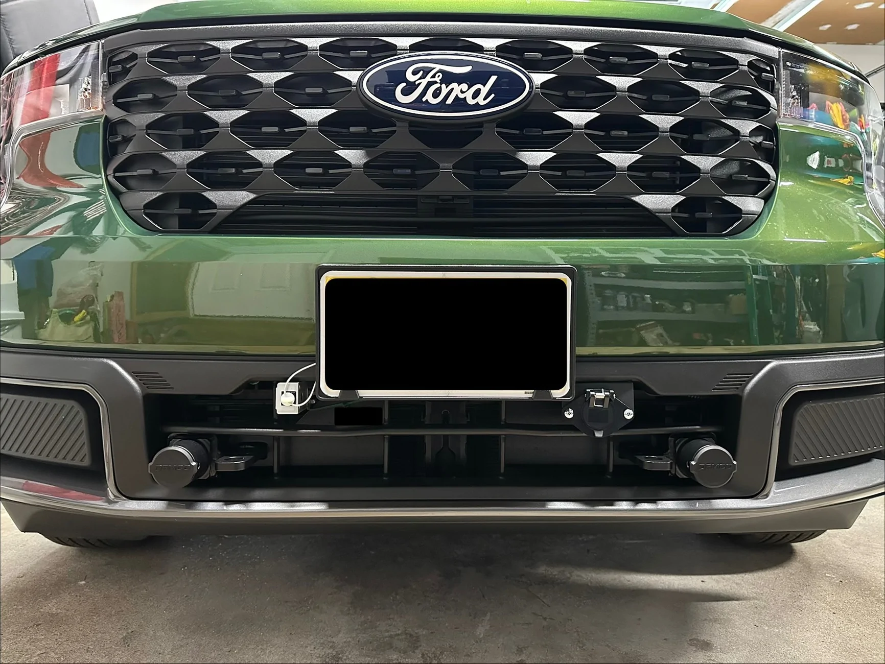 Ford Maverick New Demco Baseplate for 2025 Lariat Hybrid installed IMG_9725