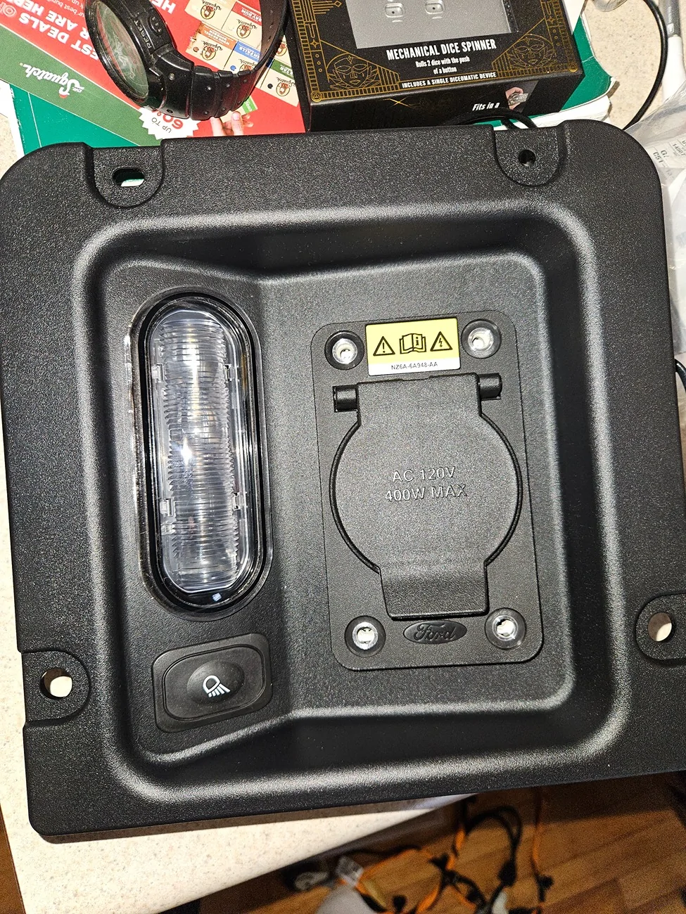 Ford Maverick Part number for the factory outlet and light that goes in bed? 20260201_150726