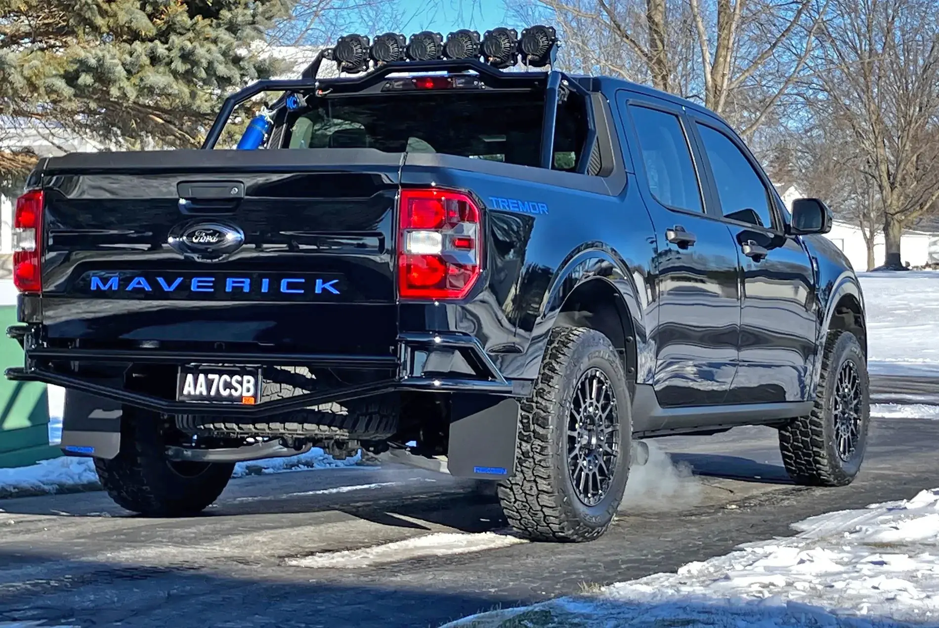Ford Maverick My custom rear flaps on my Tremor 234222-180d9a3dff902ca7b1efc55b9c591bc7