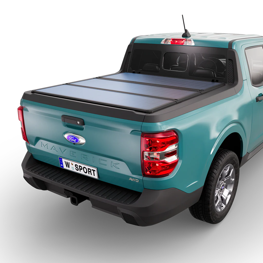 Ford Maverick SOLIS Truck-Mounted Folding Tonneau Cover Solar Array for Maverick SOLIS_Maverick_01-Closed