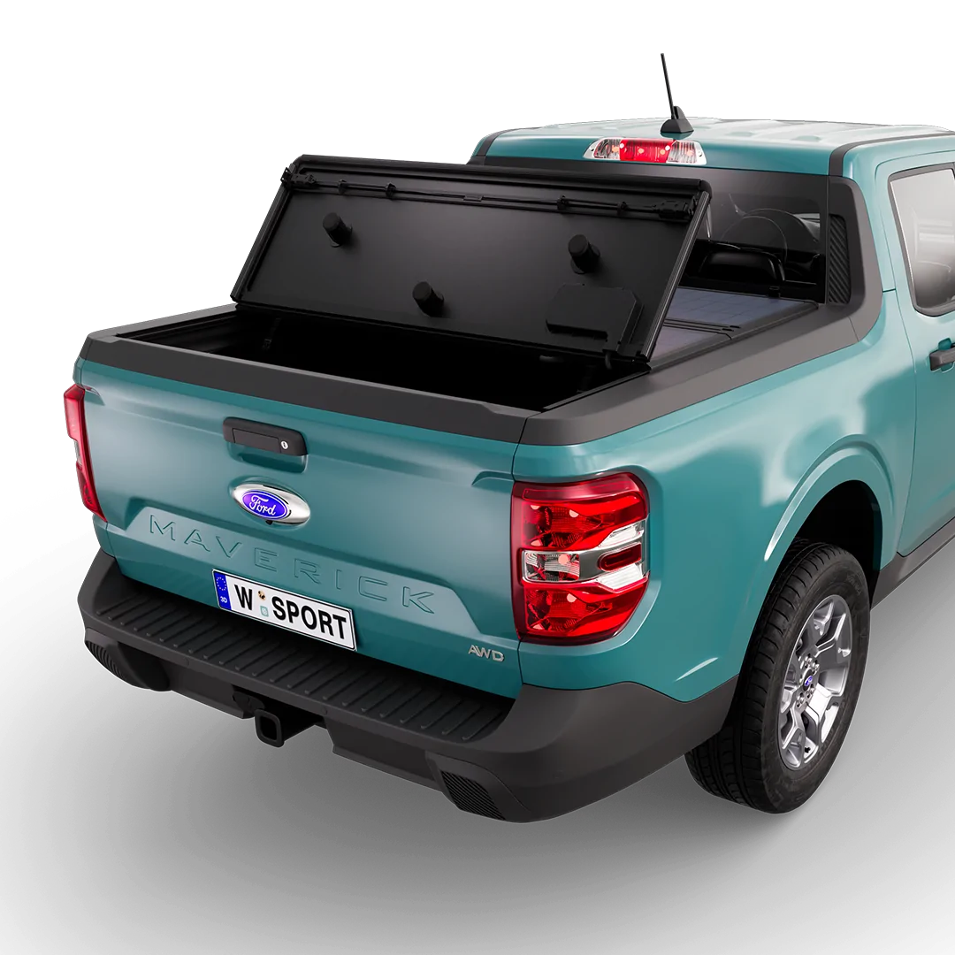 Ford Maverick SOLIS Truck-Mounted Folding Tonneau Cover Solar Array for Maverick SOLIS_Maverick_02-Opening