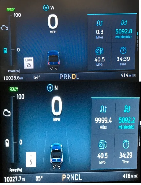 Ford Maverick Trip Odometer showing incorrect total miles  after 10K miles Trip 1 fli