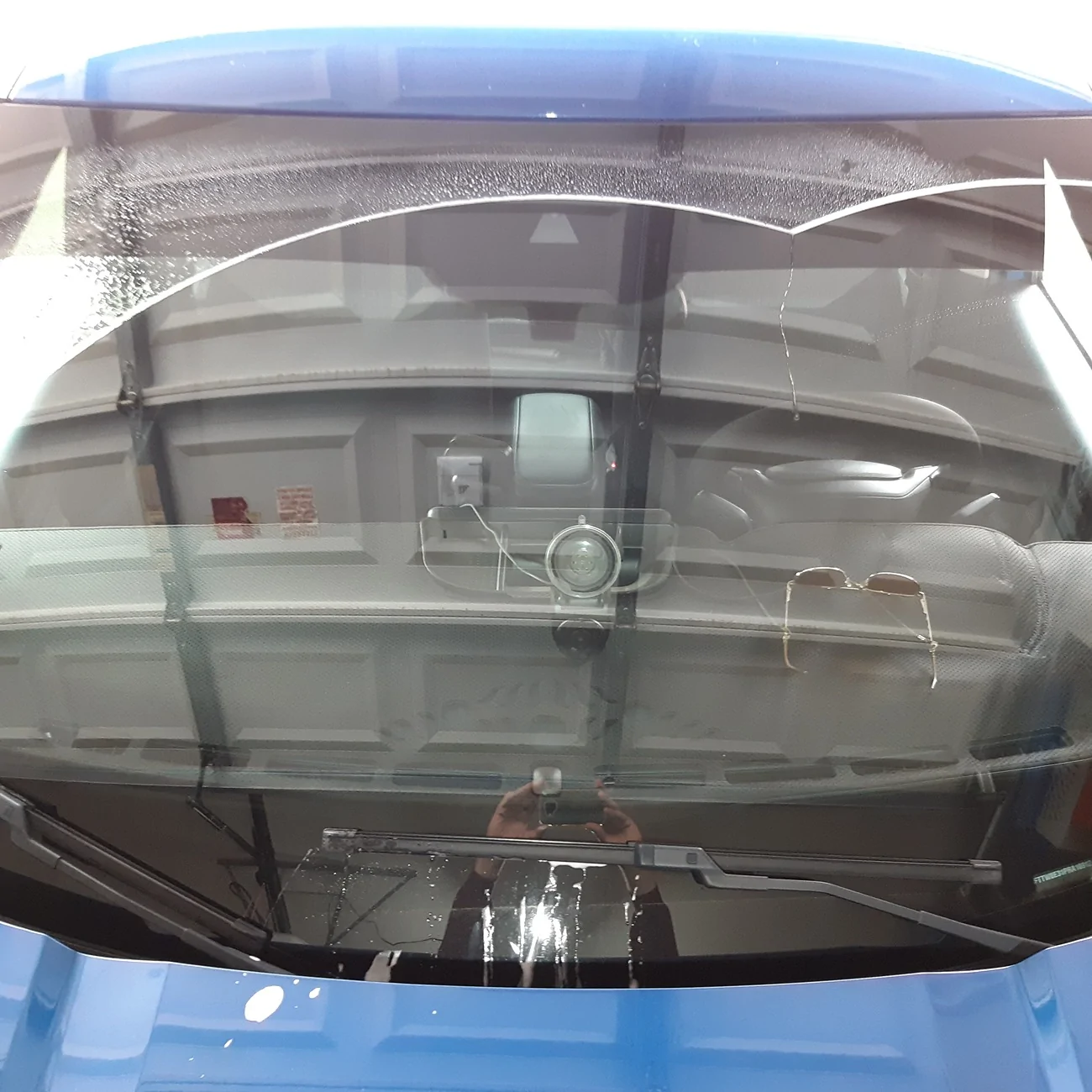 Ford Maverick Windshield vinyl brow. Does the camera still work? 20251230_111651