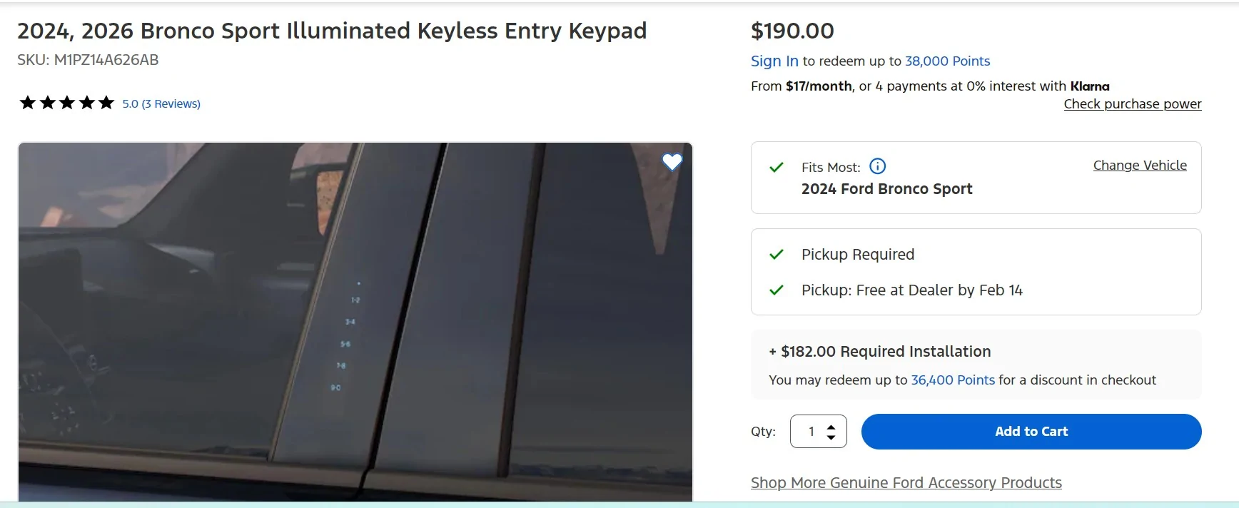Ford Maverick Keypad Placement Screenshot 2026-02-09 145030