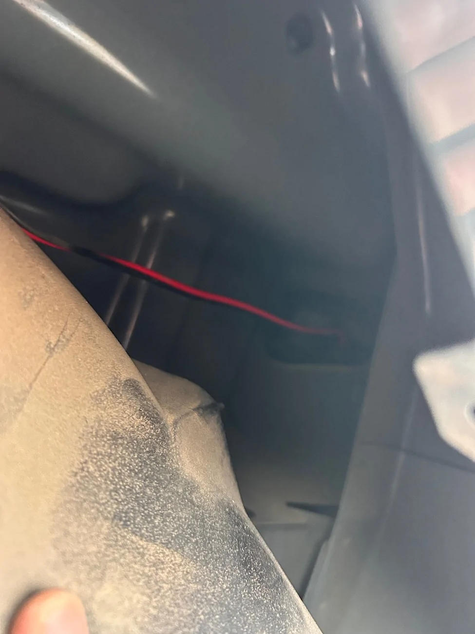 Ford Maverick Stealth onboard air compressor install in bed. IMG_8475