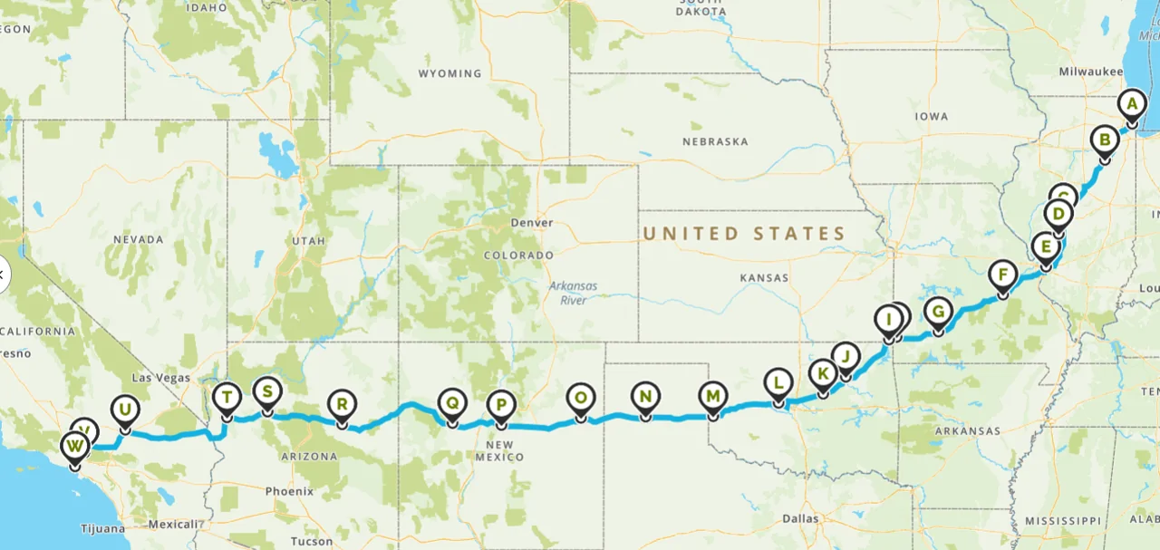 great centenial route 66 trip map.webp