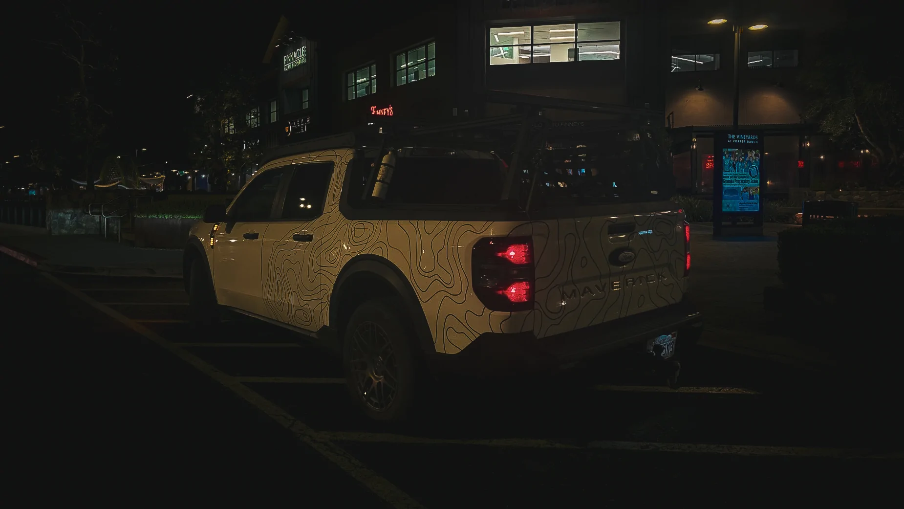 Ford Maverick Maverick Topo Vinyl Wrap (Matte Black + Penny Bronze) 5