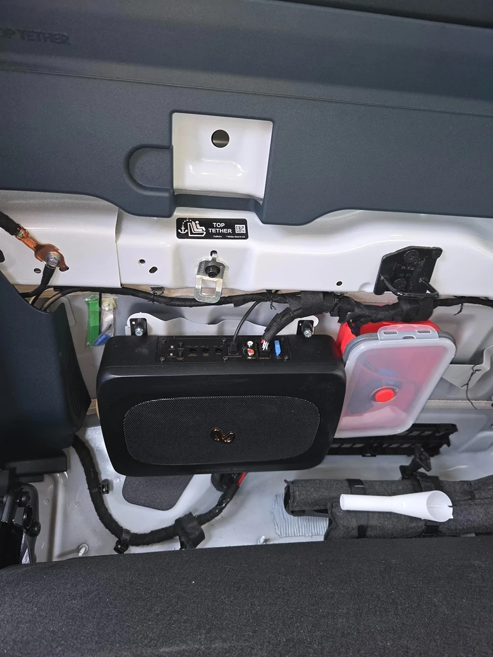 Ford Maverick Help me install audio gear into my hybrid Maverick!! 20250523_BassLinkMiniSub_mounted2