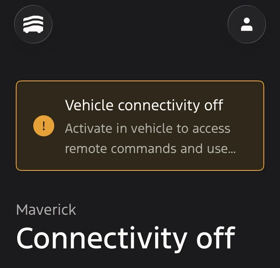 Ford Maverick Ford app error message IMG_7486