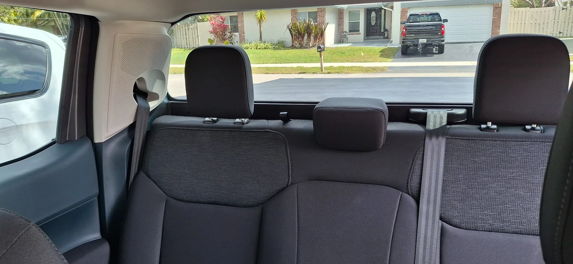 Ford Maverick B&O amp and subwoofer behind passenger rear seat [clear pic] 20260218_114110