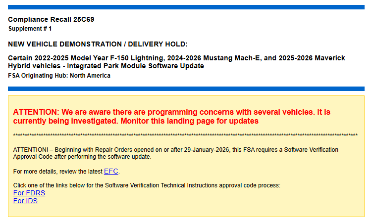 Ford Maverick Notice of Recall 1771436372790-or