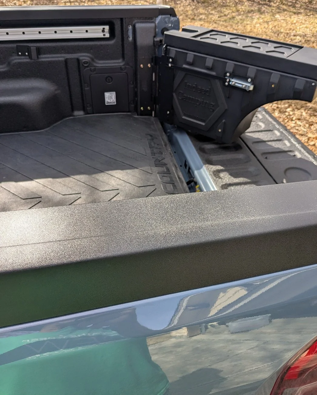 Ford Maverick Indeed Camping  side mount toolbox installation toolbox07
