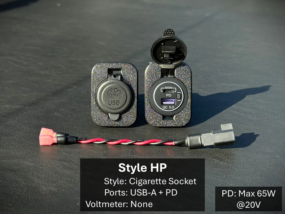 Ford Maverick New Plug-n-Play PD Charger for Flexbed (for power banks, jump starters, and laptops) -- by Maverick Innovations Style HP (Updated)