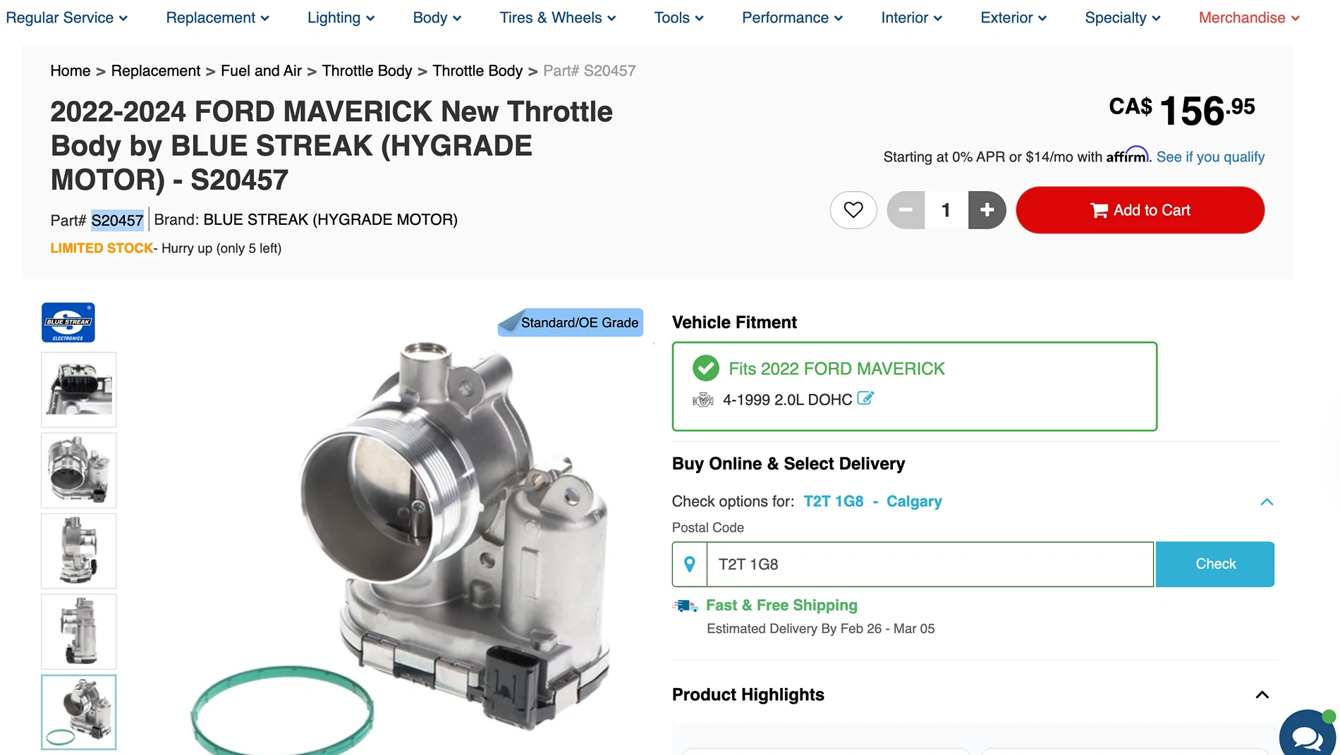 Ford Maverick 2.0L EcoBoost Throttle Body Failure? Screenshot 2026-02-20 at 5.40.47 PM
