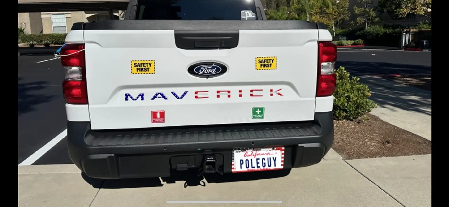 Ford Maverick Maverick tailgate letters sticker inserts. Good color choices IMG_9932